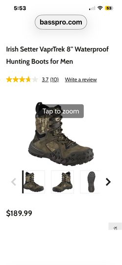 Irish Setter Waterproof Boots size 13