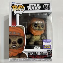 Wicket With Slingshot Star Wars Funko Pop NEW