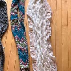 4 Wrap Around Scarves Like New