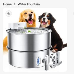 Meowant Stainless Steel Dog Water Fountain