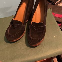 Wedge Black Size 71/2 Very Good Condition 