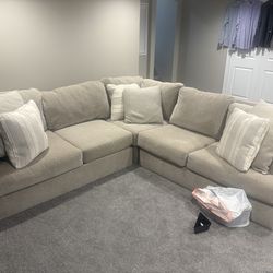 Barely used beige couch