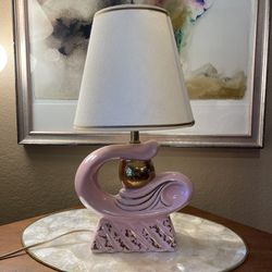 Vintage Bubblegum Pink MCM Atomic Lamp
