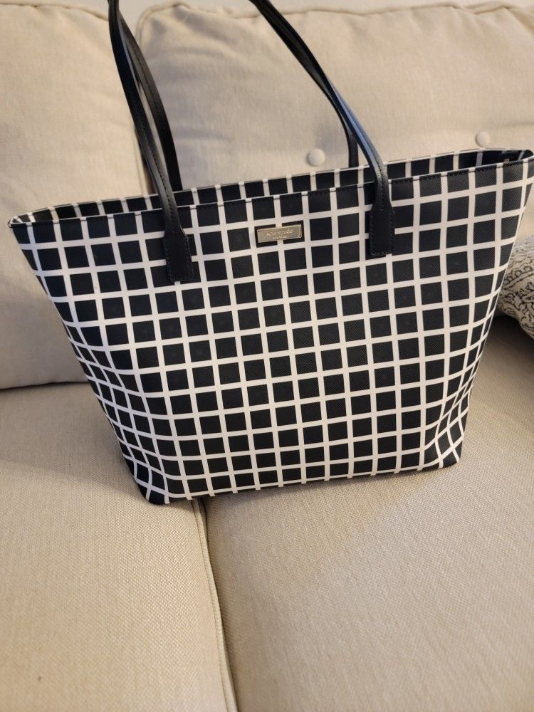 Kate Spade Checker Hand Bag 