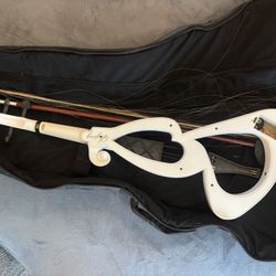 White Electric Violin 