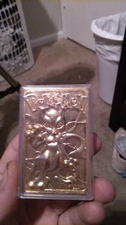 24k gold pokemon mewtwo collectors item 1993