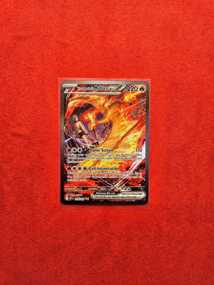 Pokemon Destined Rivals Team Rocket's Moltres 229 Near Mint NM!