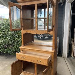 China Cabinet Hutch 