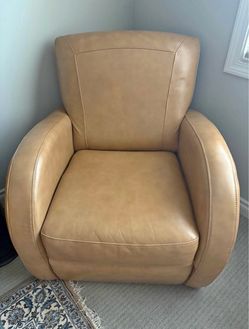 Dania, leather lounge chair, swivels