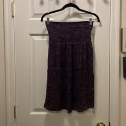Purple Strapless Dress