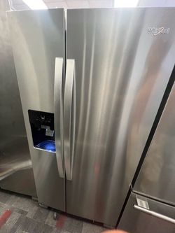 Whirlpool Stainless Steel 33 wide Side-by-Side Refrigerator