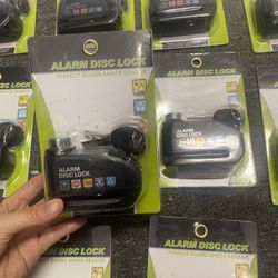 New motorcycle alarm Disc lock Black 