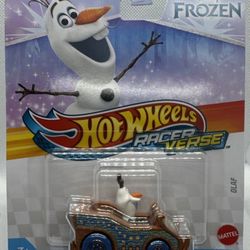 OLAF rare Disney FROZEN 2025 Hot Wheels RACER VERSE 