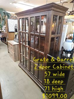 Bookcase 2 Door Crate & Barrel We are located at 2811 East Bell road. Another Time Around Furniture.