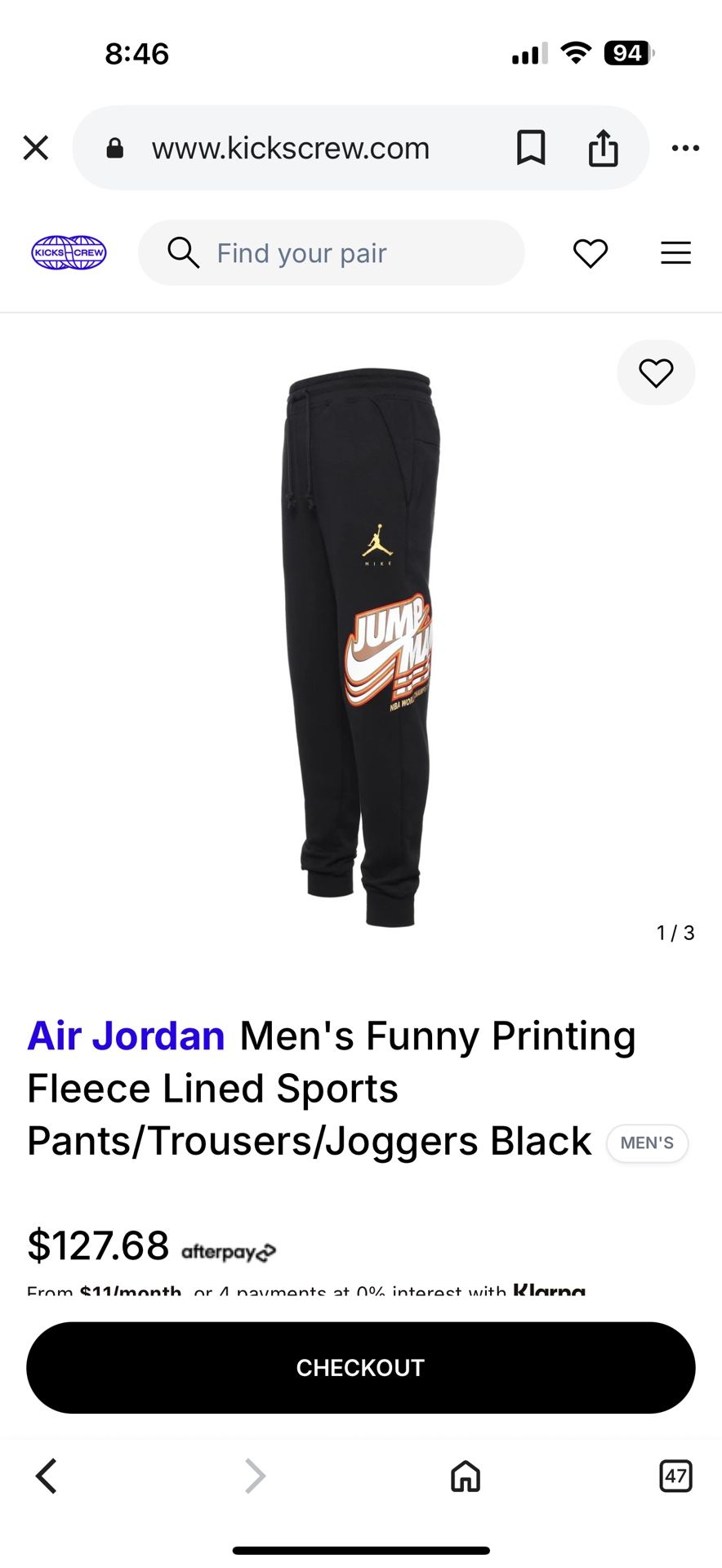 Air Jordan Joggers-XXL