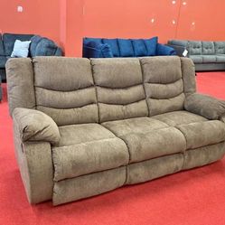 🫒New🫒$10 Down Payment Finance 🫒Tulen Mocha Reclining Sofa 