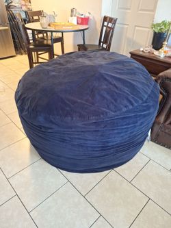 Large Navy Blue Bean Bag Chair