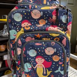 Girl/ Kid rolling backpack - The Little Mermaid