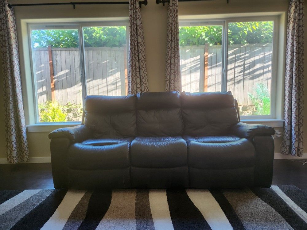 Leather Power Recliner Sofa And Loveseat For Sale