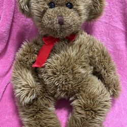 Beverly Hills Teddy Bear 🧸 Company~ Brown With Red Bow~ 20”