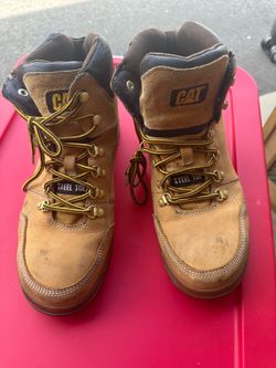 Caterpillar Men Outline Work Boot Work Boots Leather - size 12