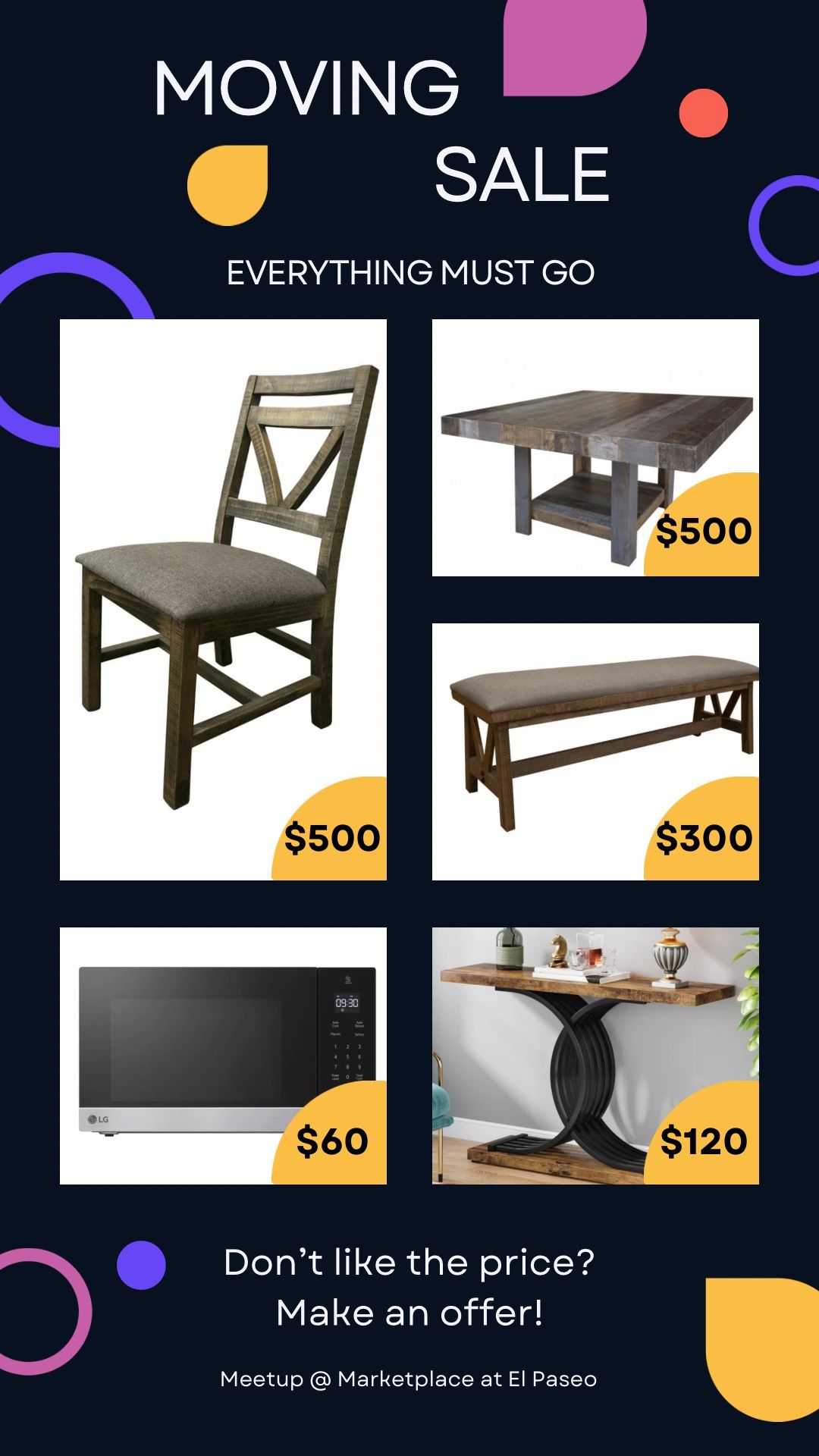 Moving Sale