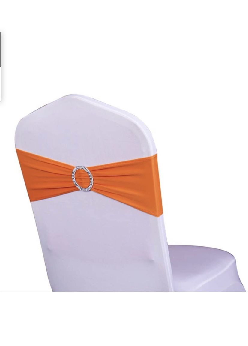 50 Orange Spandex Sashes