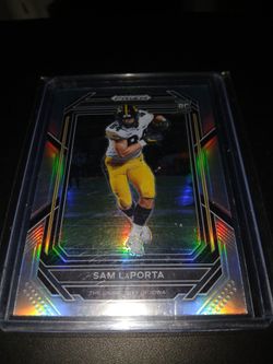 Sam LaPorta Panini Prizm RC Football Card