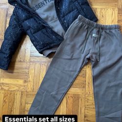 Essentials Hoodie Set & Fendi Jacket 