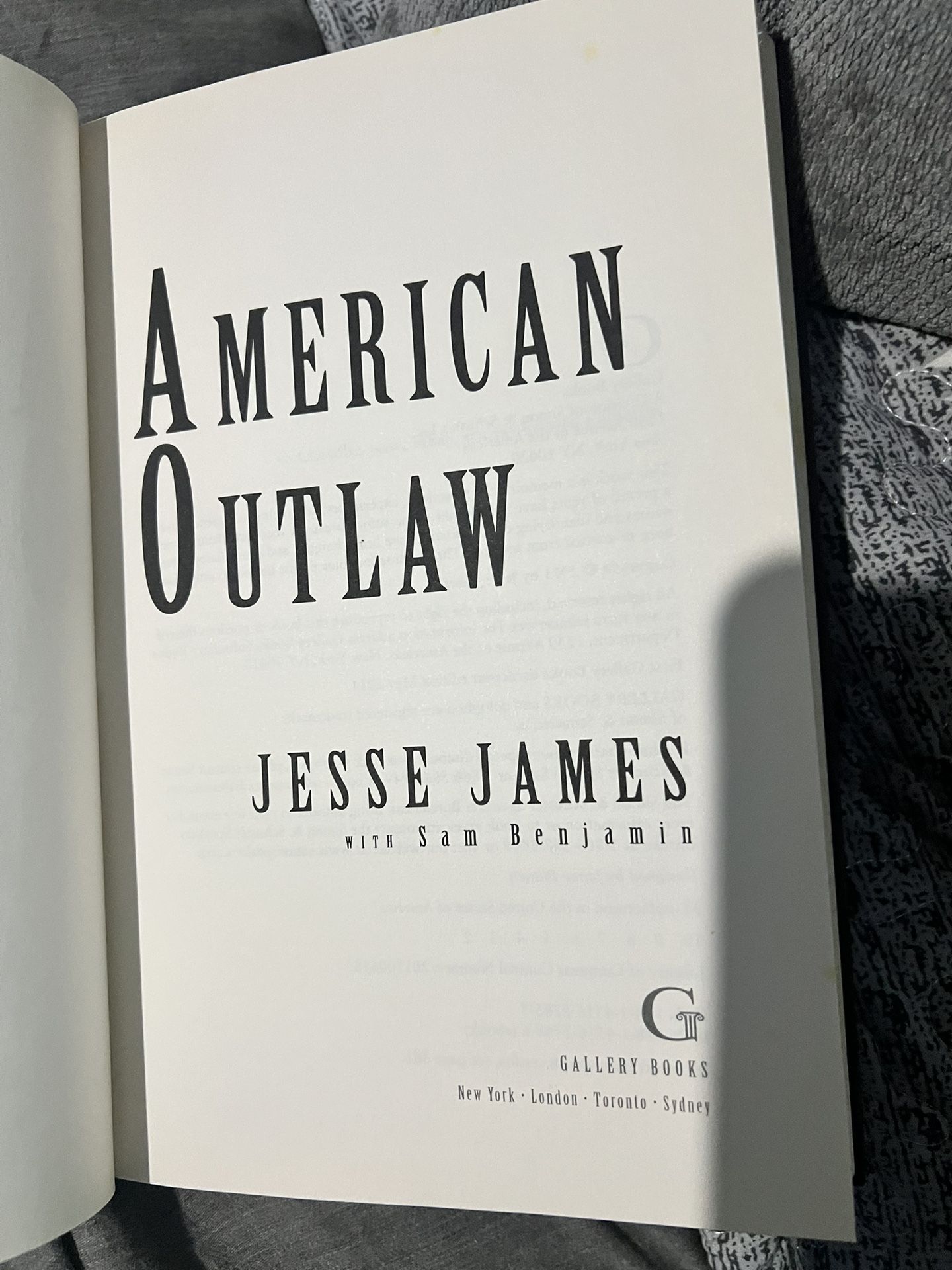American Outlaw Jesse James book