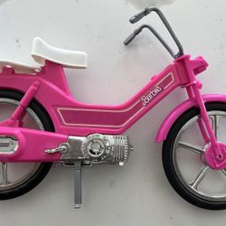VTG Vintage Barbie Motor Bike 1983 Mattel Pink Moped Scooter Toy Bicycle