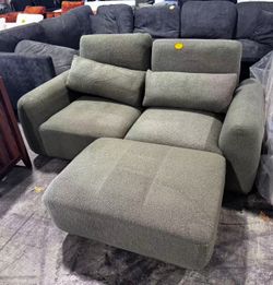 Sectional loveseat sofa ($150)