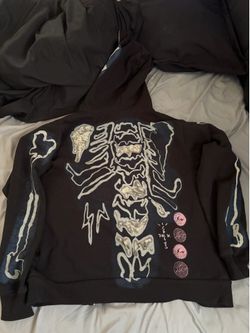 Travis Scott Cactus Skeleton zip-up hoodie