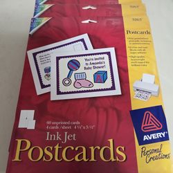5 new sealed packs of avery postcards to print on computer were $12.95 each take all for $15