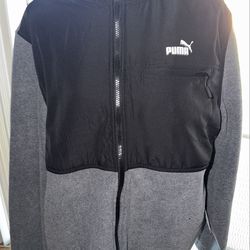 Men’s puma polar fleece jacket large nwt