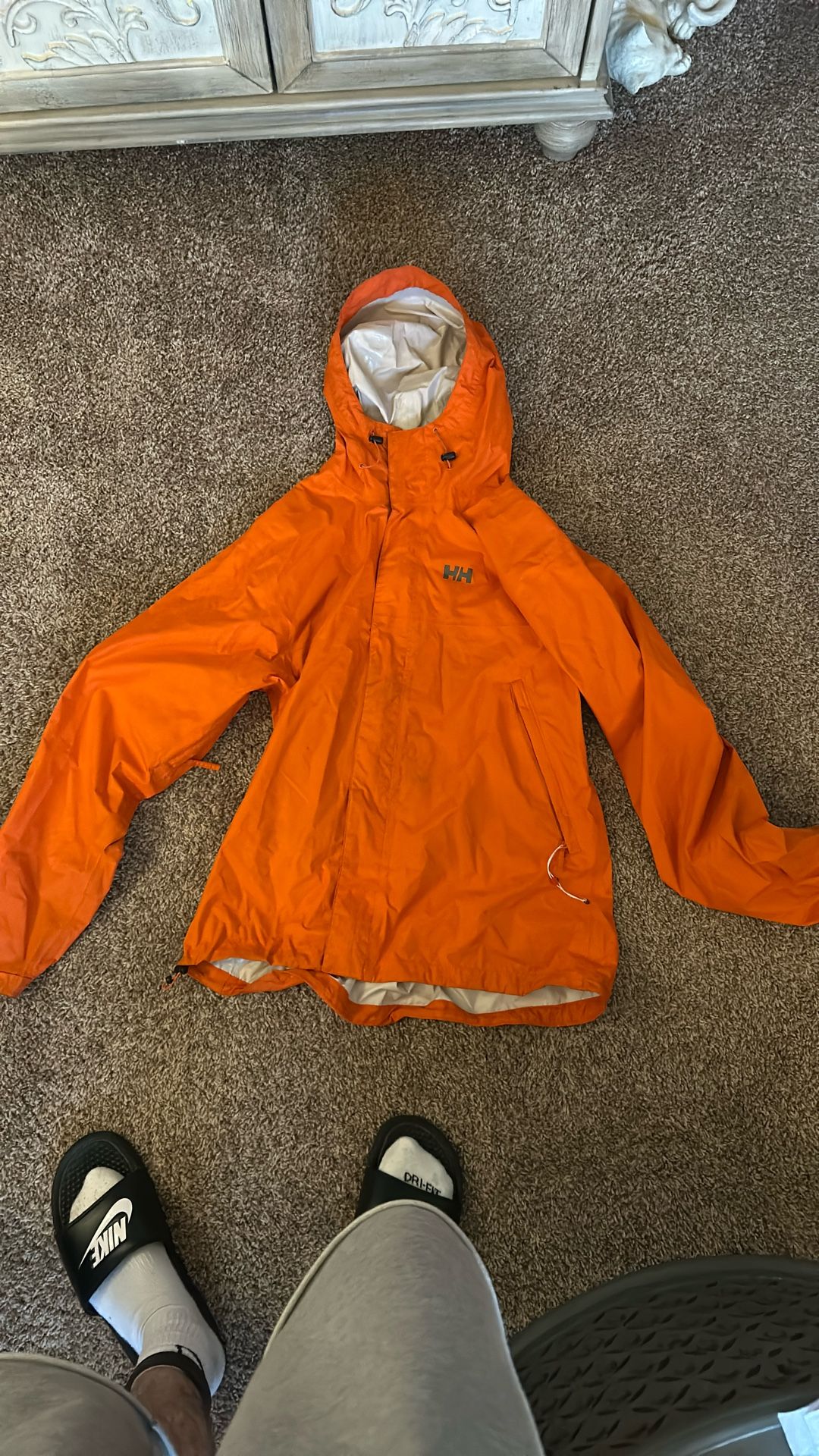 Helly Hansen Orange Rain jacket (never Worn)