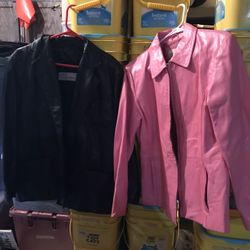 Woman’s leather coats- L, (read Description)