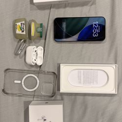 iPhone 16 Pro Max Unlocked 256 Like New With a AirPods Pro 2nd Gen