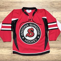 Vintage Arizona Sundogs Minor League Athletic Knit Canada Hockey Jersey Youth M