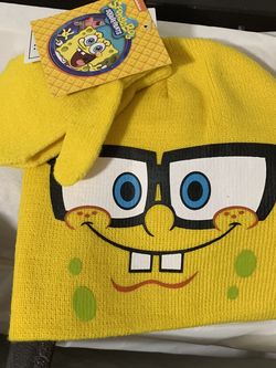SpongeBob Kids Beanie and Mittens