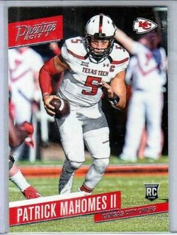 Patrick Mahomes Rookie Card MINT $150 PICK UP! $160 SHIPPED THROUGH PAY PAL OR CASH APP!