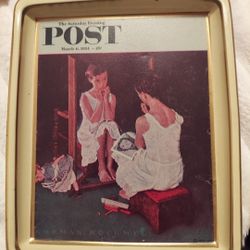 Girl In The Mirror Tin Tray