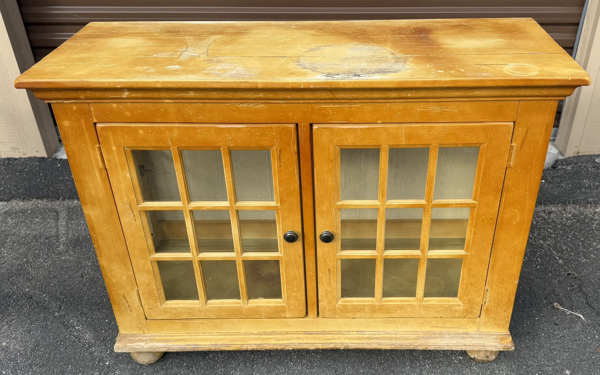 Broyhill Attic Heirlooms Lighted Display Cabinet for Restoration