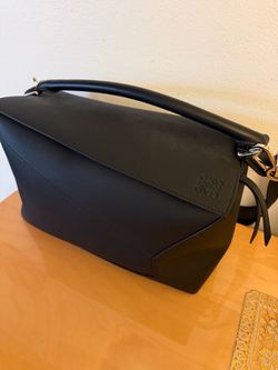 NEW 2024 Original LOEWE Large Puzzle Edge Bag in Grained Calfskin.  (I might consider TRADING??for Music instruments) This person is never been used. 