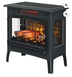 Duraflame 3D Black Infrared Electric Fireplace Stove