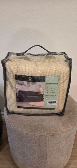 Brand New Three Piece Beige Sofa Slip Covers