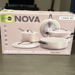 The Green Pan Cookware Set Nonstick Nontoxic Pots And Pans New