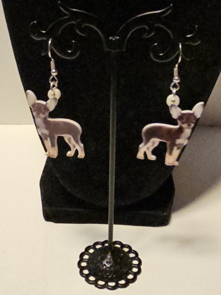 New Chihuahua Dog Earrings