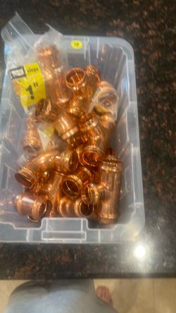Copper press fittings 1” $5ea