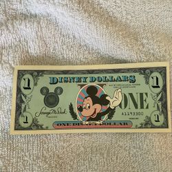Disney Dollar First Release A Series Mickey And Castle